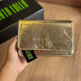 Metal Crinkle Ouro Claro