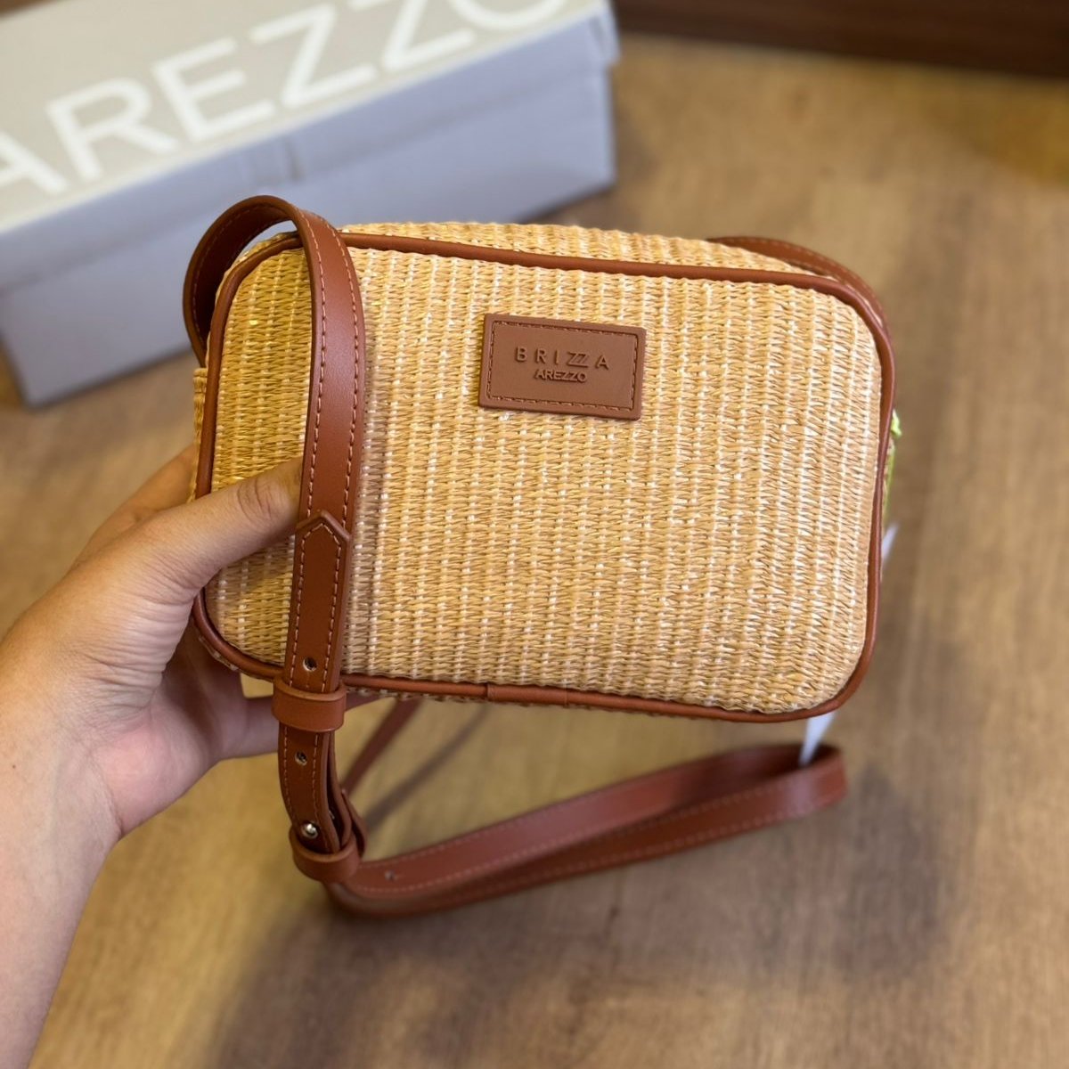 Bolsa Arezzo de Palha