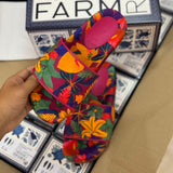 Chinelo Slide Farm Rio Praiana Print